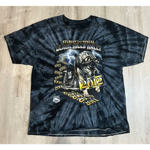 Officially Licensed‎ Black Hills Motor Classic 2012 Sturgis T Shirt - Tie Dye